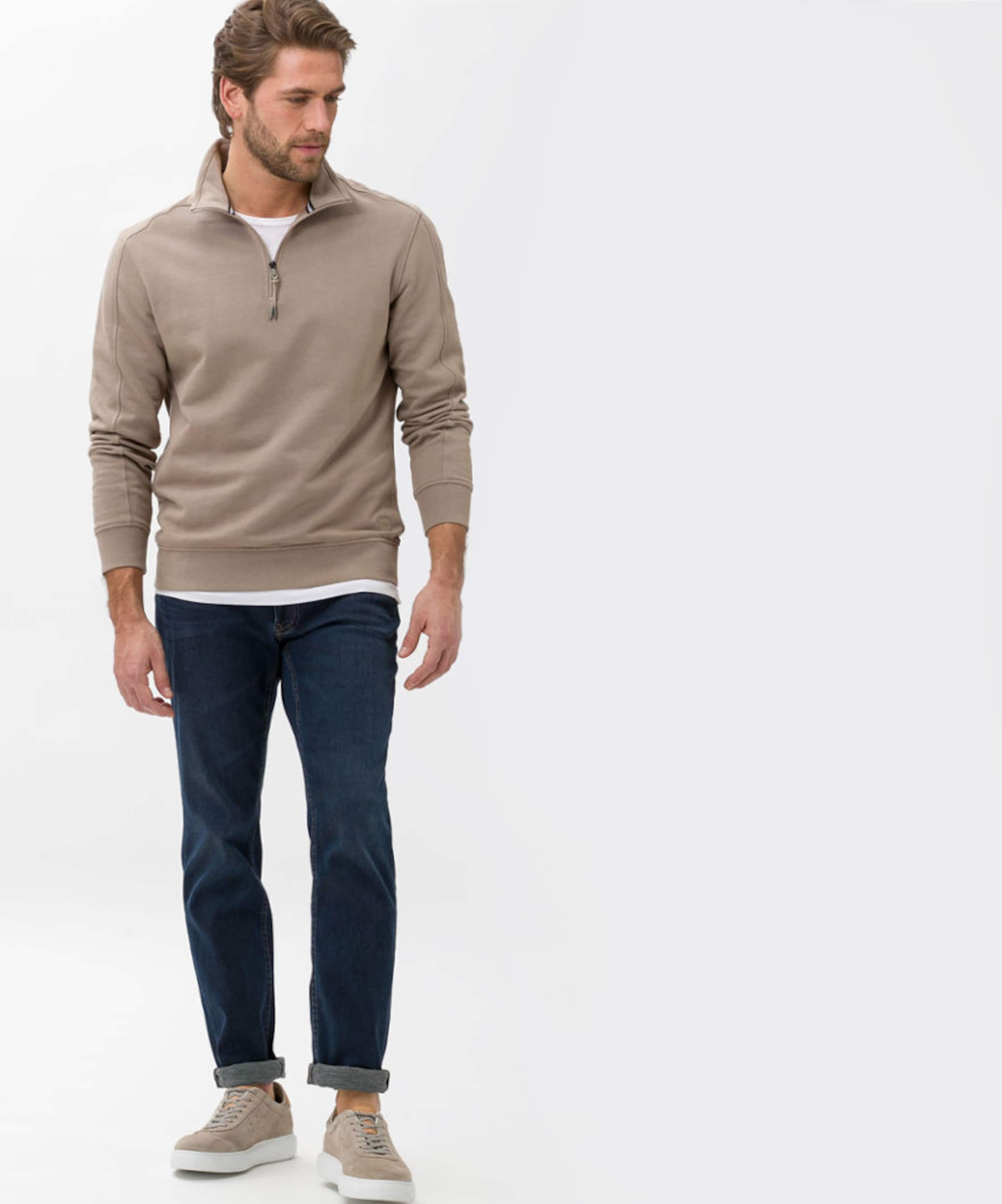 Männer Pullover & Strick Brax feel good Sweatshirt 'SION' in Hellbraun - OR50071 Männer Pullover & Strick Brax feel good Sweatshirt 'SION' in Hellbraun - OR50071