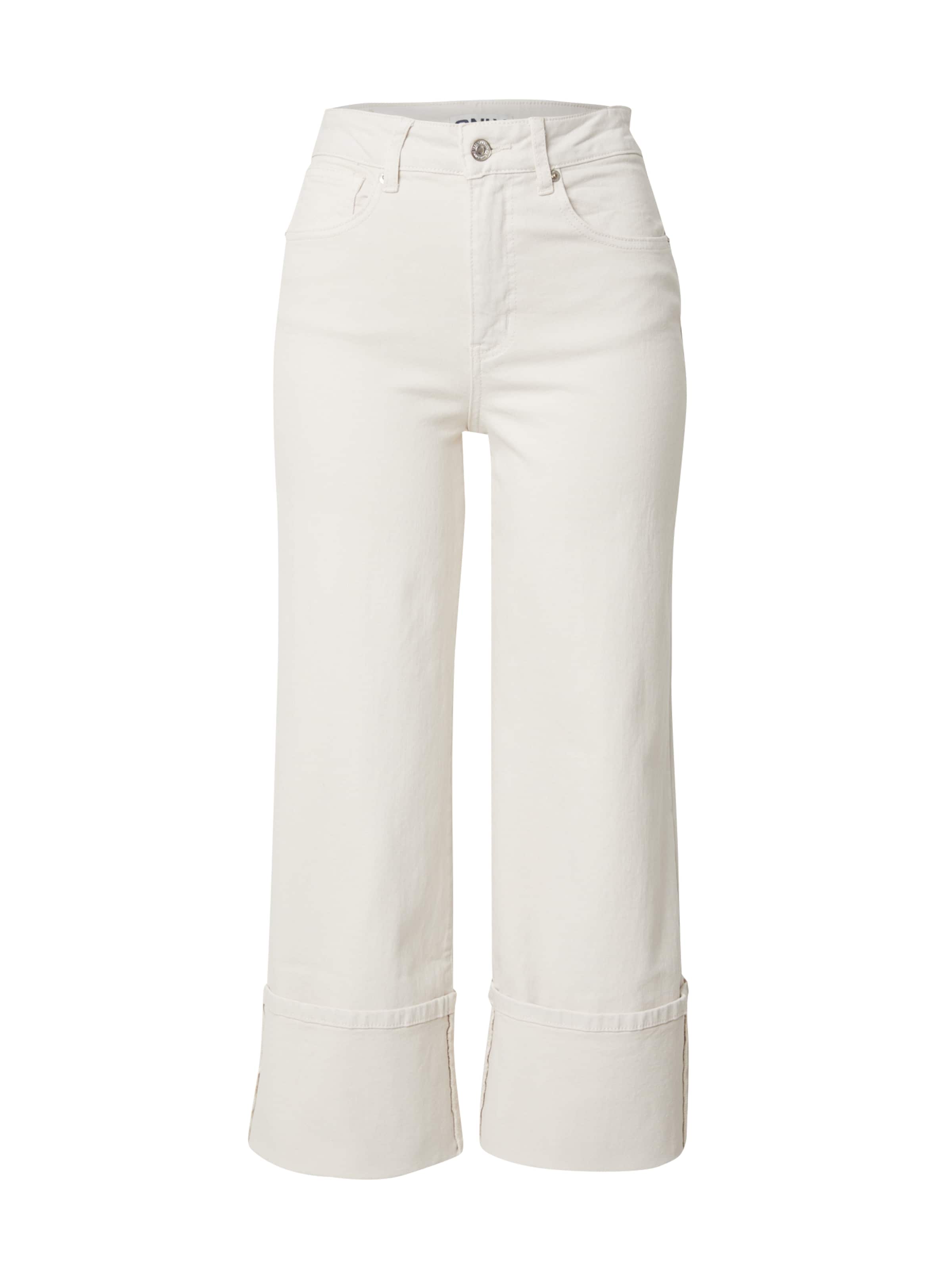 ONLY Wide leg Jeans 'ONLMADISON' in Beige: front
