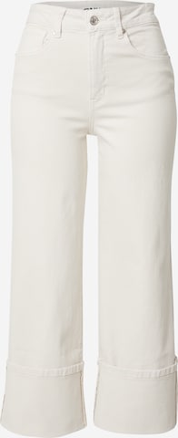 ONLYWide Leg/ Široke nogavice Traperice 'ONLMADISON' - bež boja: prednji dio