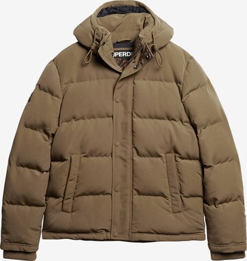 Superdry Winterjas 'Everest' in Bruin: voorkant