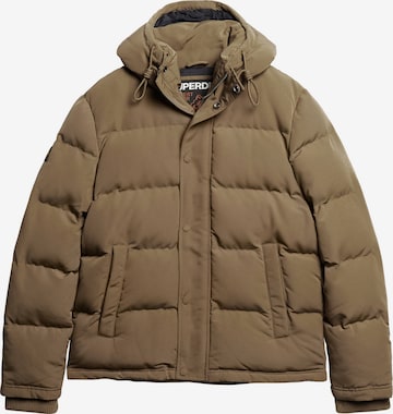Superdry Winter Jacket 'Everest' in Brown: front