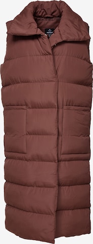 Threadbare Vest 'Reflex' in Brown: front