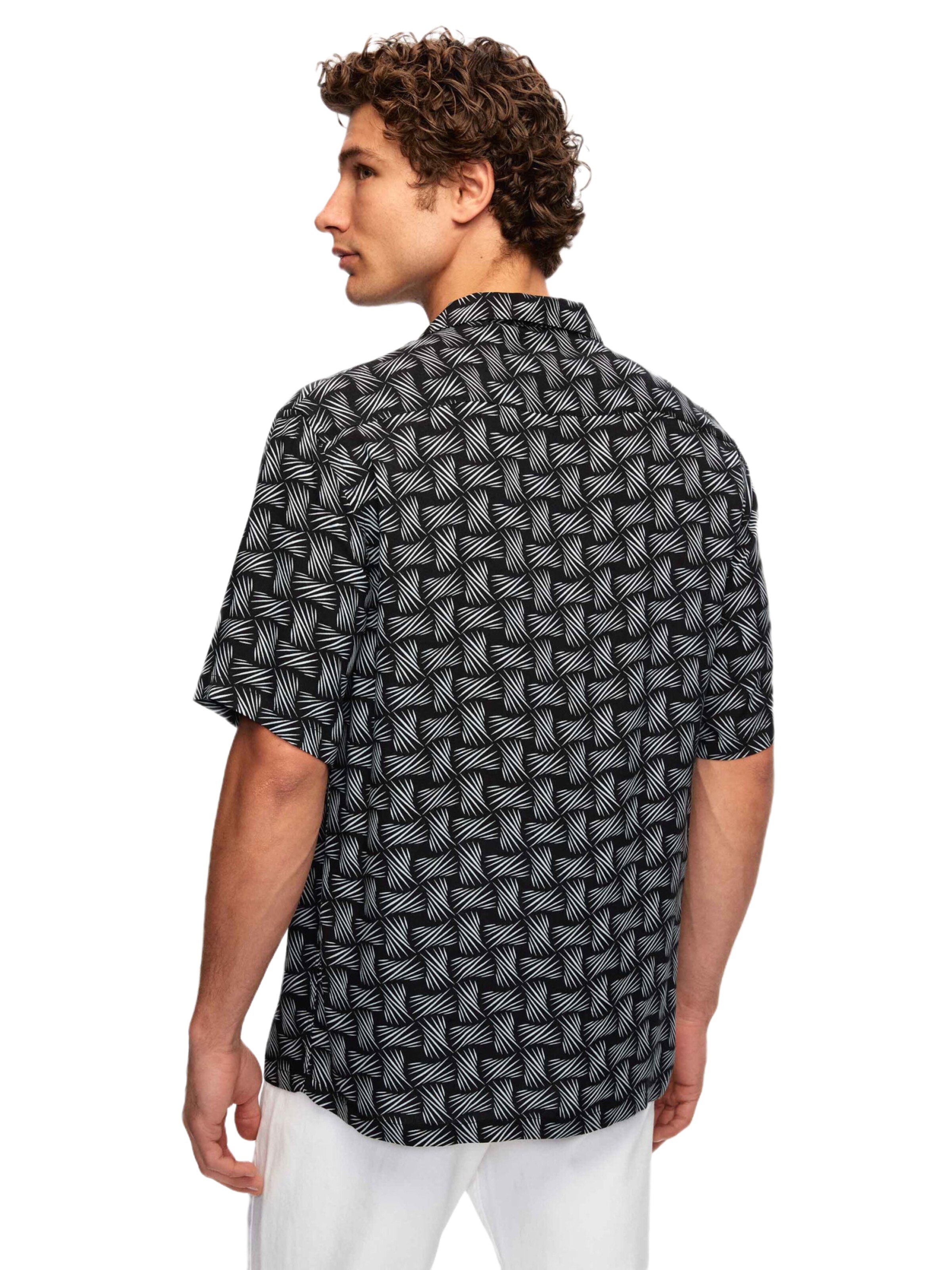 D’S Damat Regular fit Button Up Shirt in Black