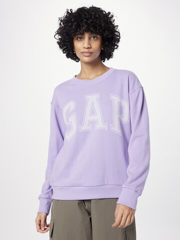 Sweat-shirt GAP en violet : devant