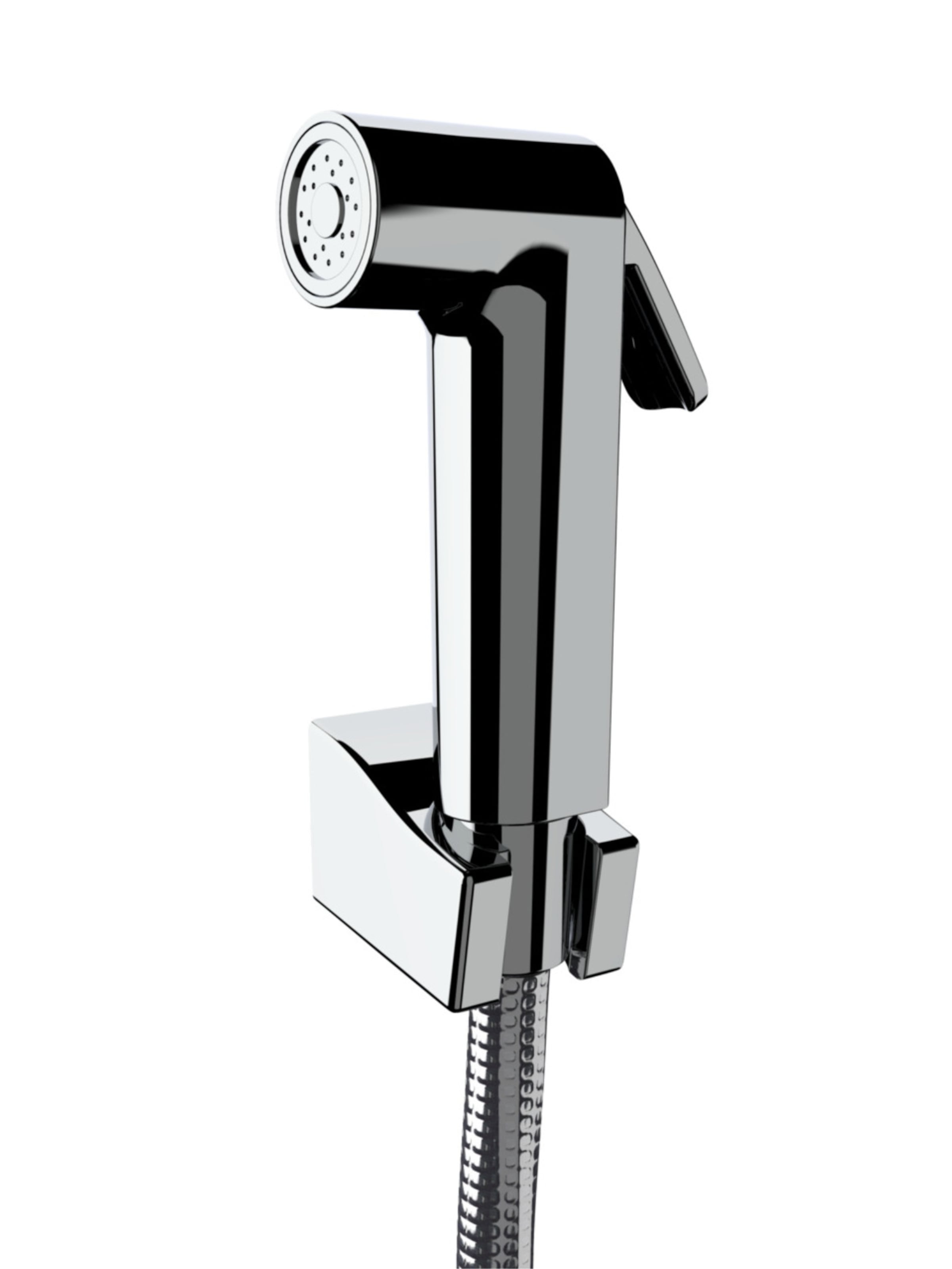 Wenko Bathroom Set in Silver: front