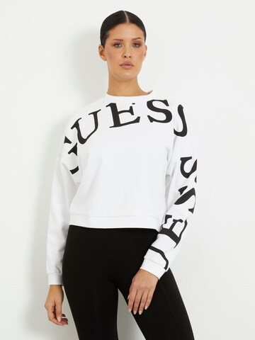 GUESS Sweatshirt in White: front