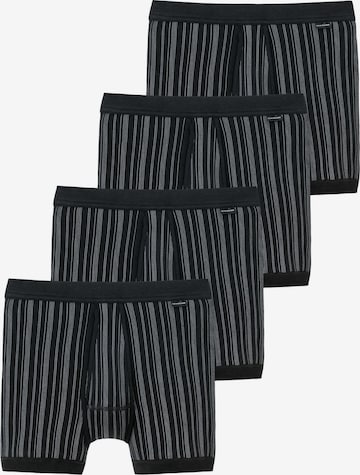SCHIESSER Boxershorts 'Original Classics Feinripp' in Zwart: voorkant