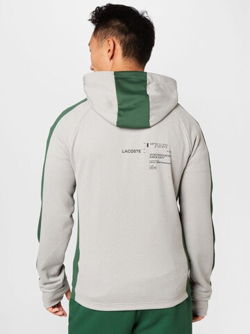 Lacoste Sport Athletic Zip-Up Hoodie in Grey