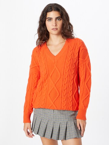 MAX&Co. Sweater 'ARRAN' in Orange: front