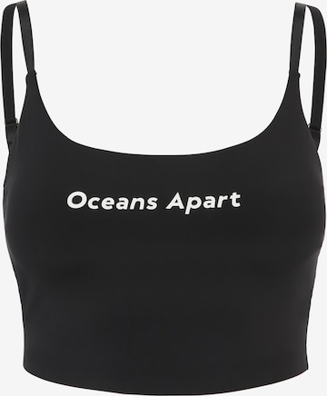 OCEANSAPART Sportovní top 'Beauty' – černá: přední strana