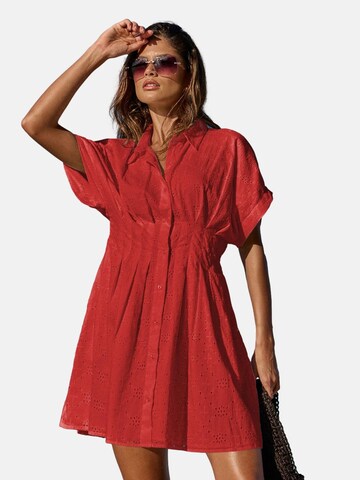 Lipsy Košeľové šaty - Červená: predná strana