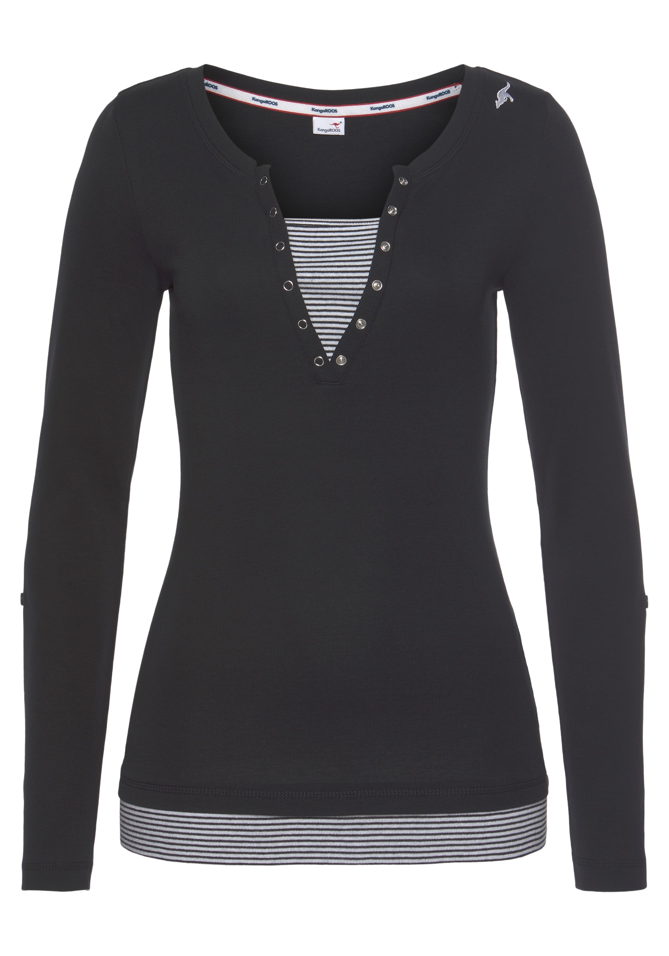 KangaROOS Shirt in Black: front