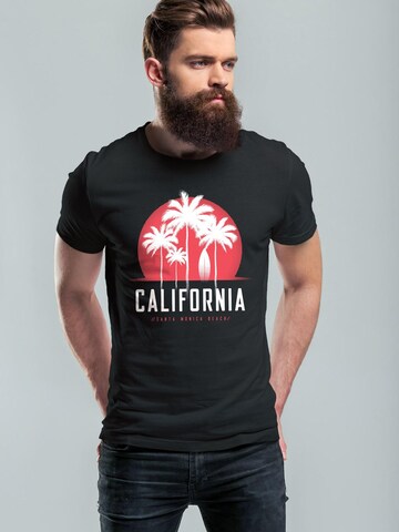 Neverless Shirt 'California' in Black: front