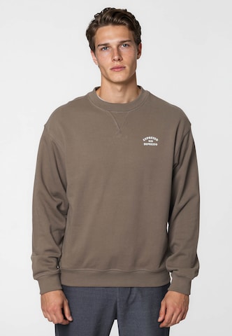 Kleinigkeit Sweatshirt 'Espresso No Depresso' in Bruin