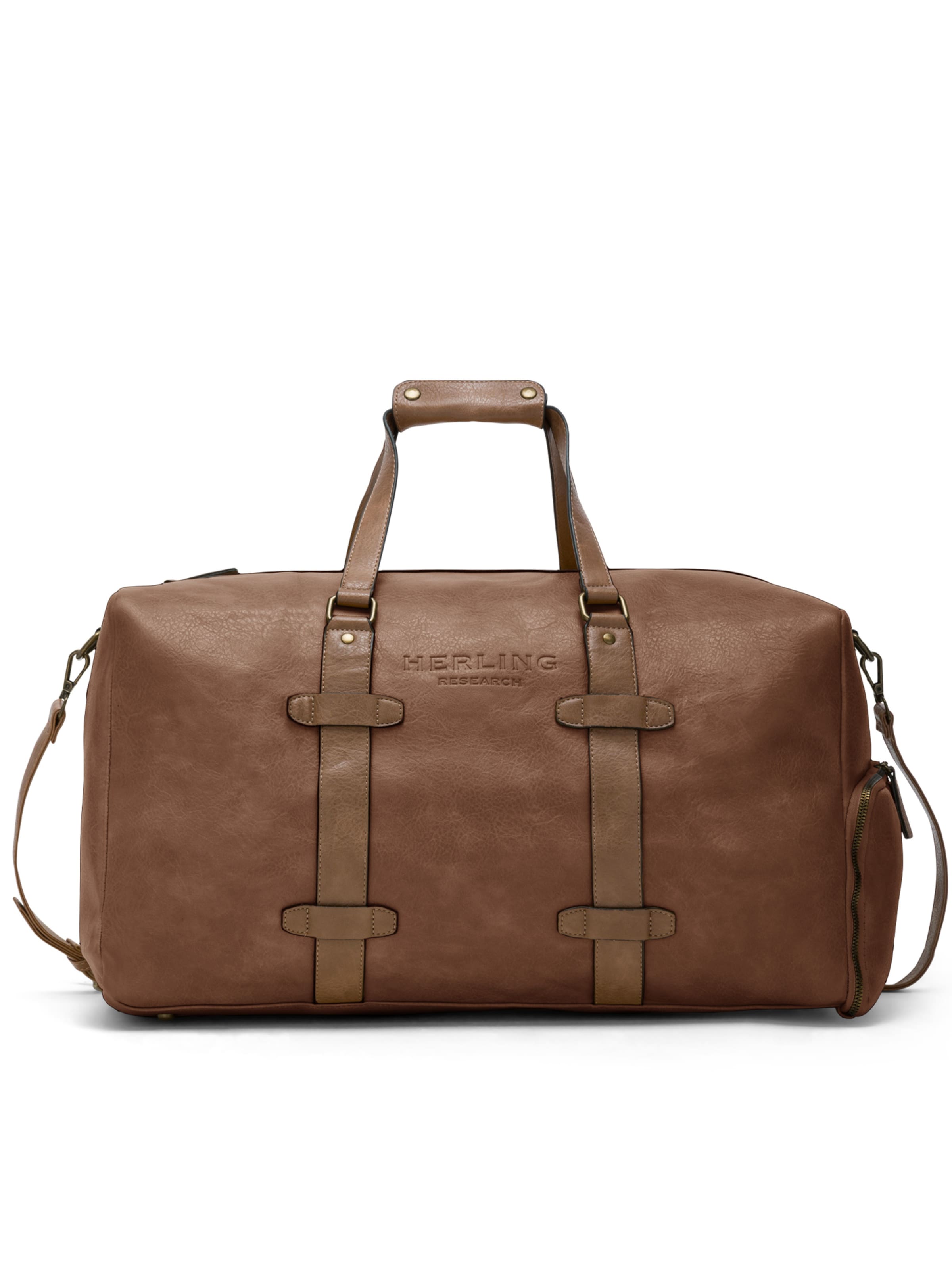 Herling Travel Bag 'Brecht' in Brown: front