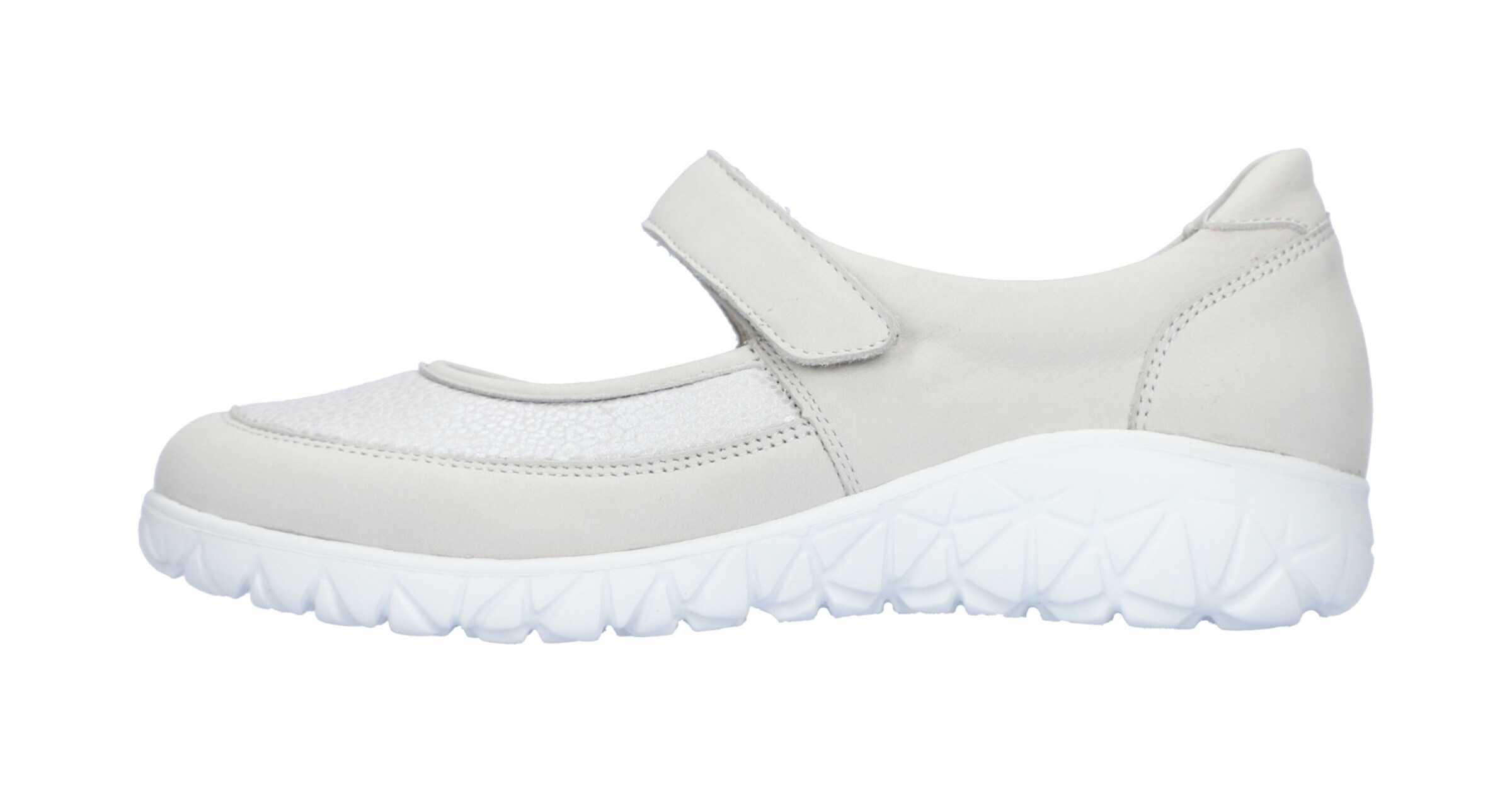 WALDLÄUFER Ballet Flats with Strap in Grey