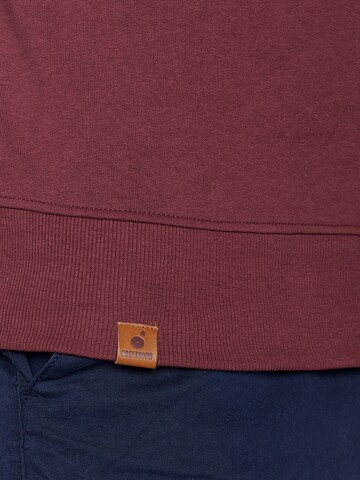 Felpa 'Nature Mountain Circle' di GREENBOMB in rosso