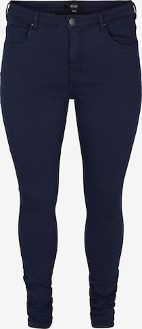 Skinny Jeans 'Amy' di Zizzi in blu: frontale