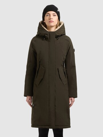 khujo Winterparka 'Ciela' in Groen: voorkant