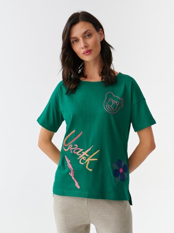 TATUUM Μπλουζάκι 'MIZATI' σε πράσινο: μπροστά