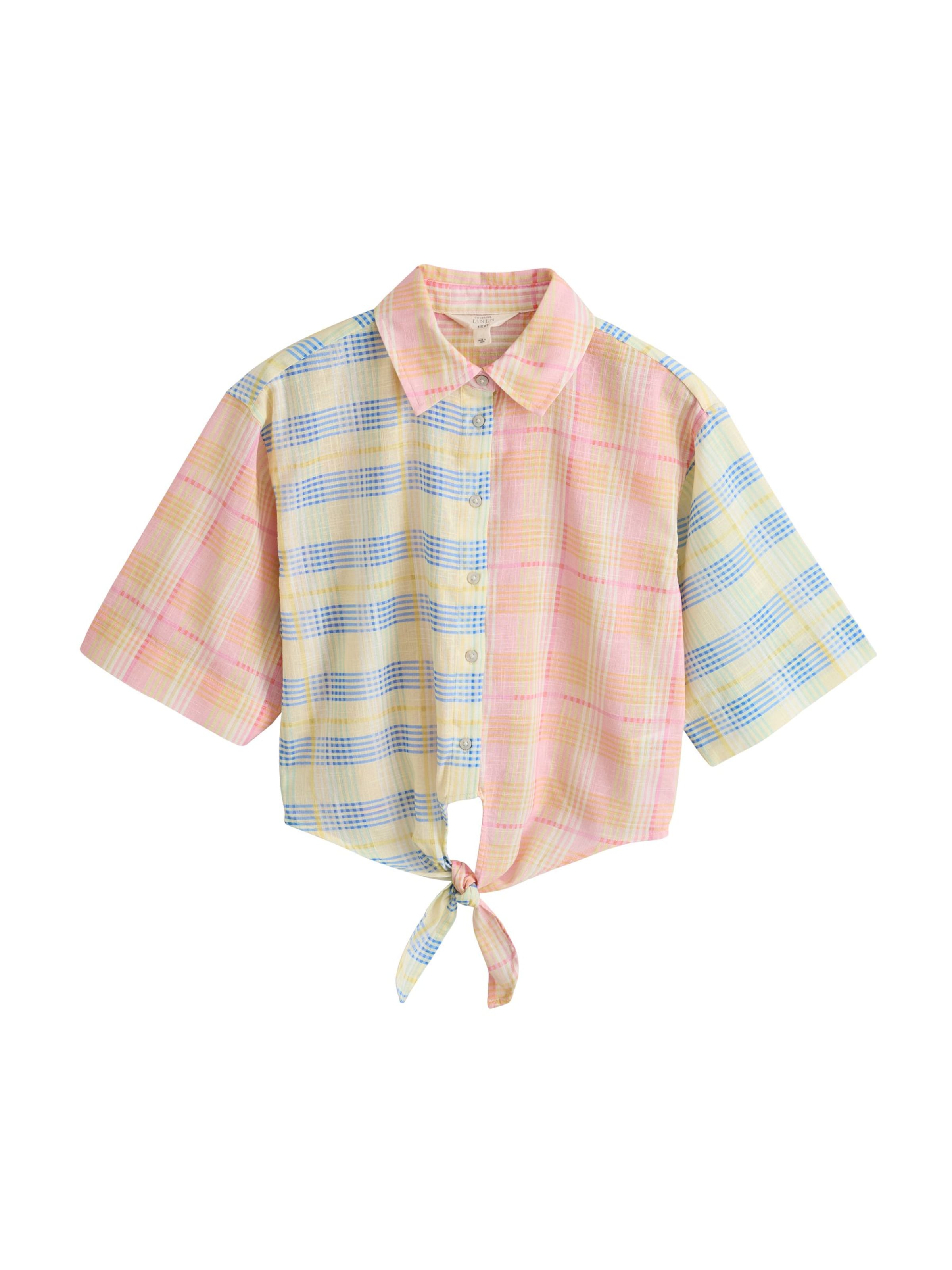 Next Blusa en XXS en azul / amarillo claro / rosa / rosa, Vista del producto