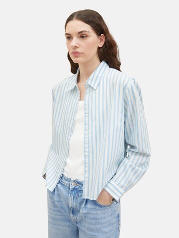 TOM TAILOR Blouse 'Boxy' in Blauw