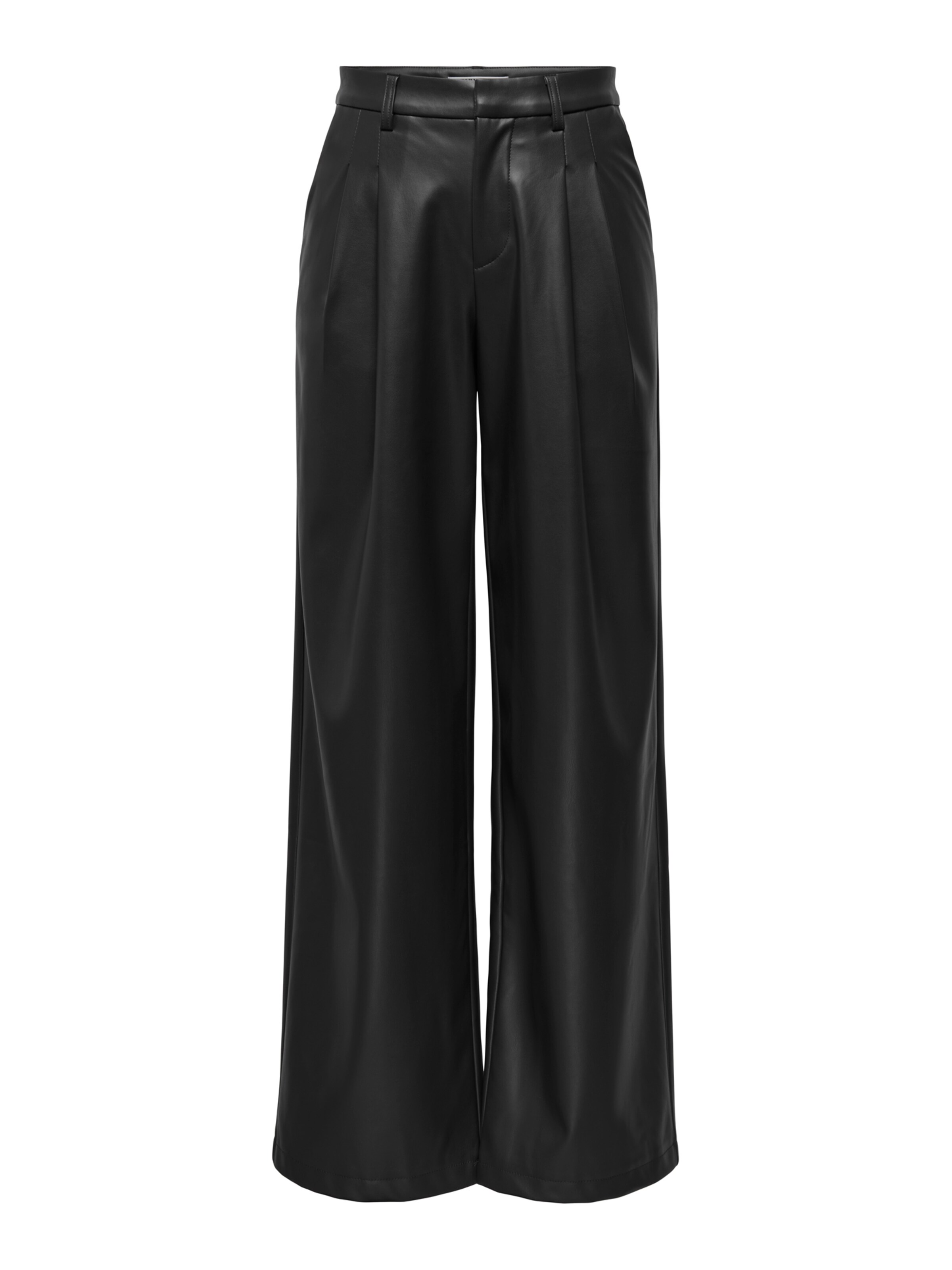 ONLY Wide leg Pleat-front trousers 'ONLNIELLA' in Black: front