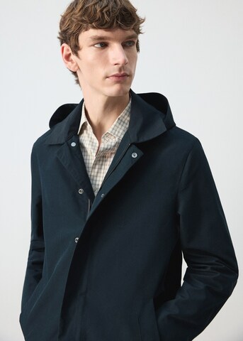 MANGO MAN Between-Seasons Parka 'Gale' in Blue