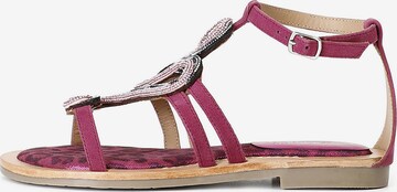 Sandalo di CAFè NOIR in rosa: frontale