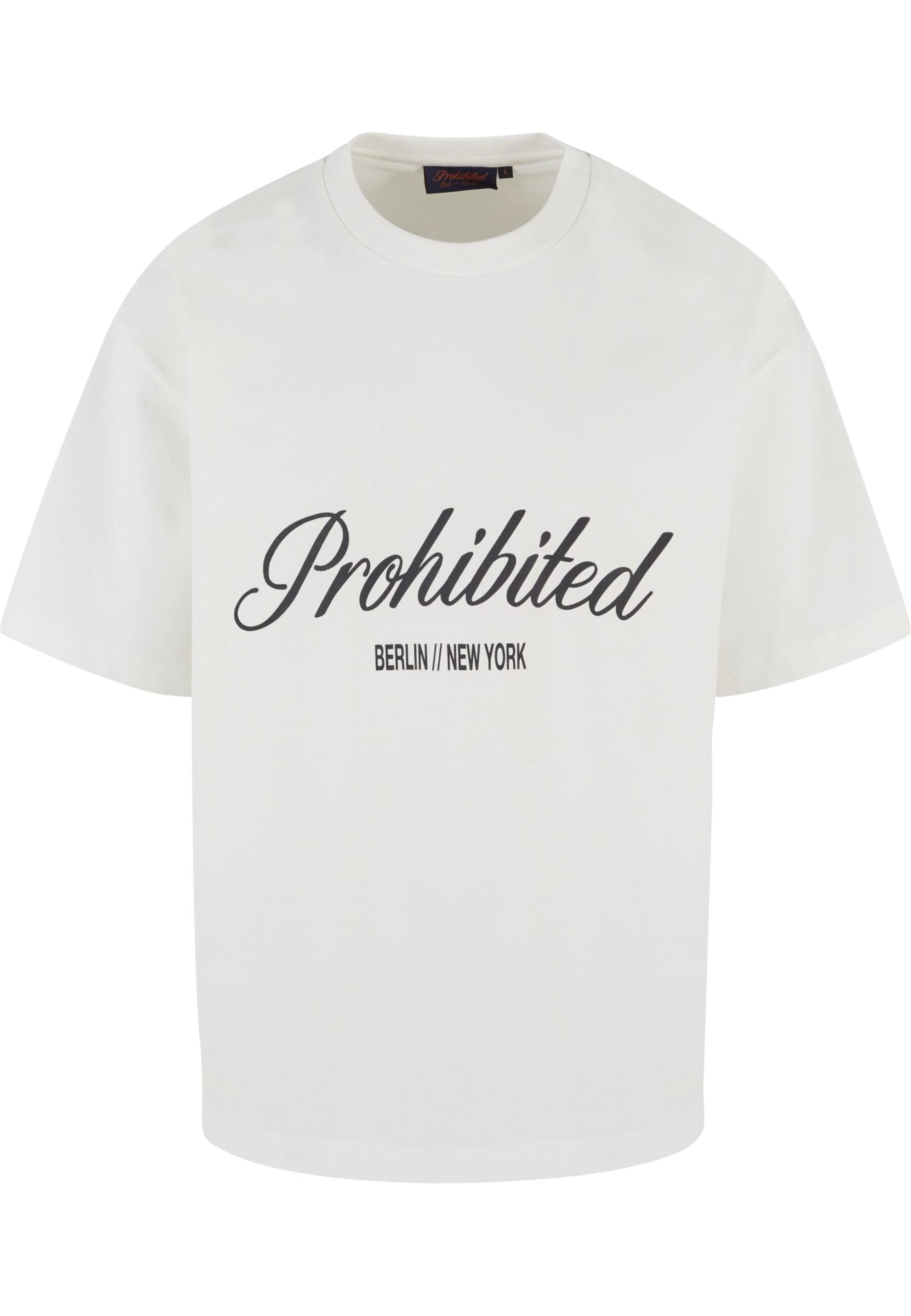 Prohibited Μπλουζάκι σε λευκό: μπροστά