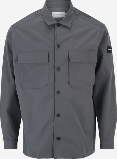 Calvin Klein Big & Tall Camisa en gris / negro / blanco, Vista del producto