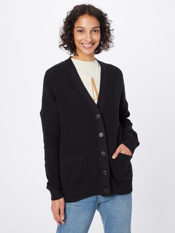 GAP Gebreid vest 'CARDI' in Zwart: voorkant