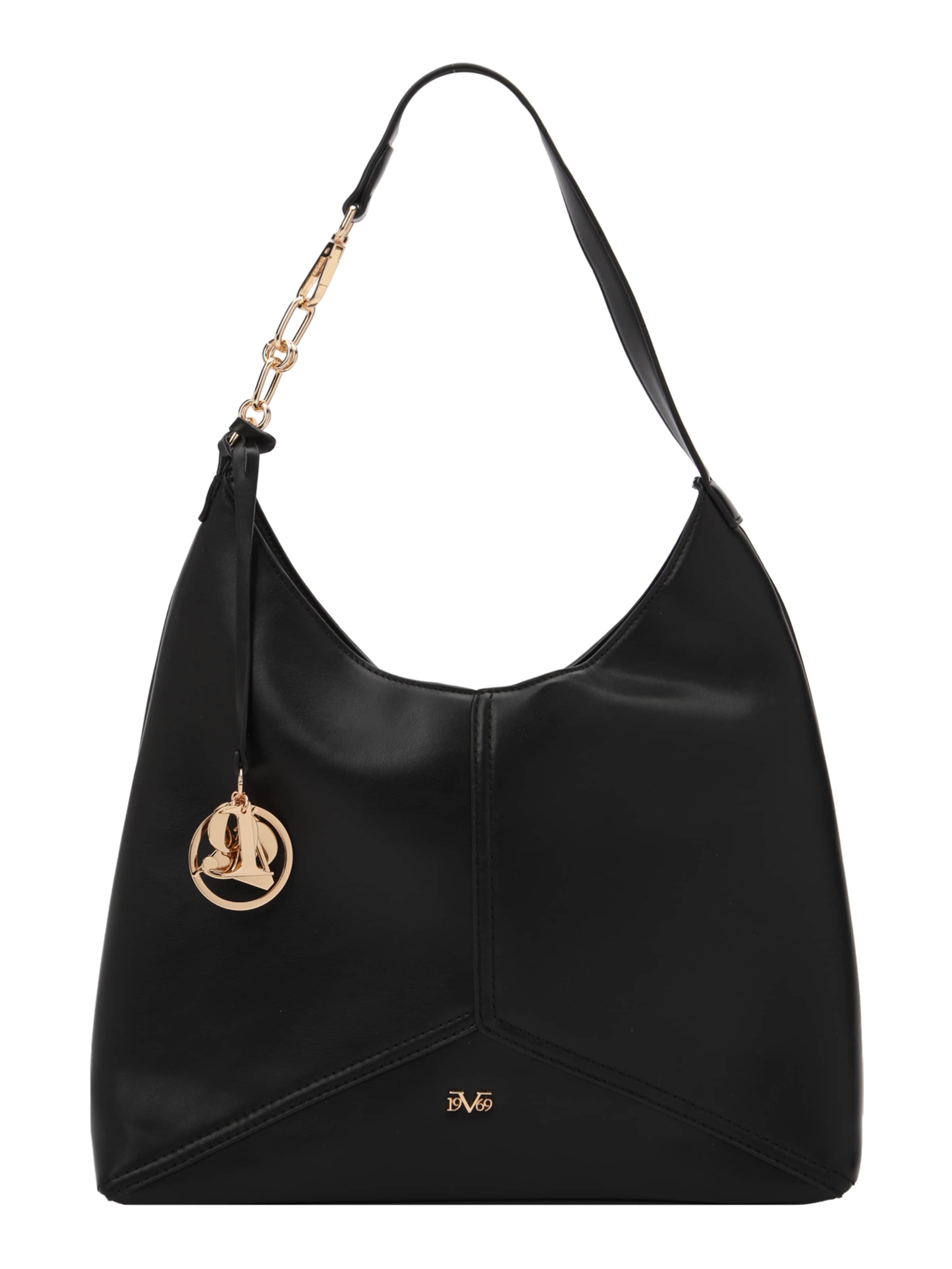 19V69 ITALIA Чанта за през рамо 'Campana' в черно: отпред