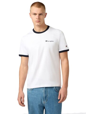 Champion Shirt 'SS TEE WHITE' in White: front