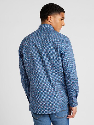 bugatti Slim fit Button Up Shirt in Blue