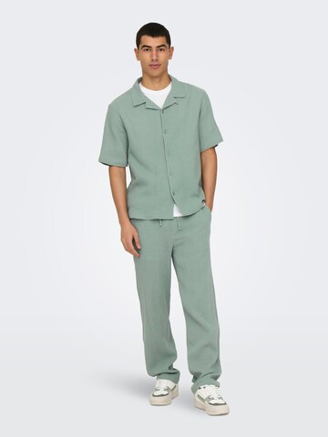 Only & Sons Loose fit Trousers 'ONSSinus' in Green
