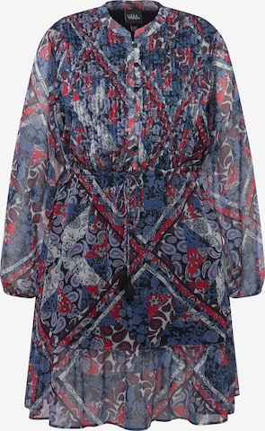 Robe-chemise Ulla Popken en bleu : devant