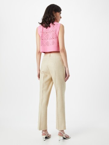 Regular Pantalon à plis Sisley en beige