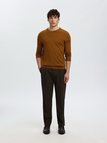 SELECTED Pullover 'SLHTray' in Braun