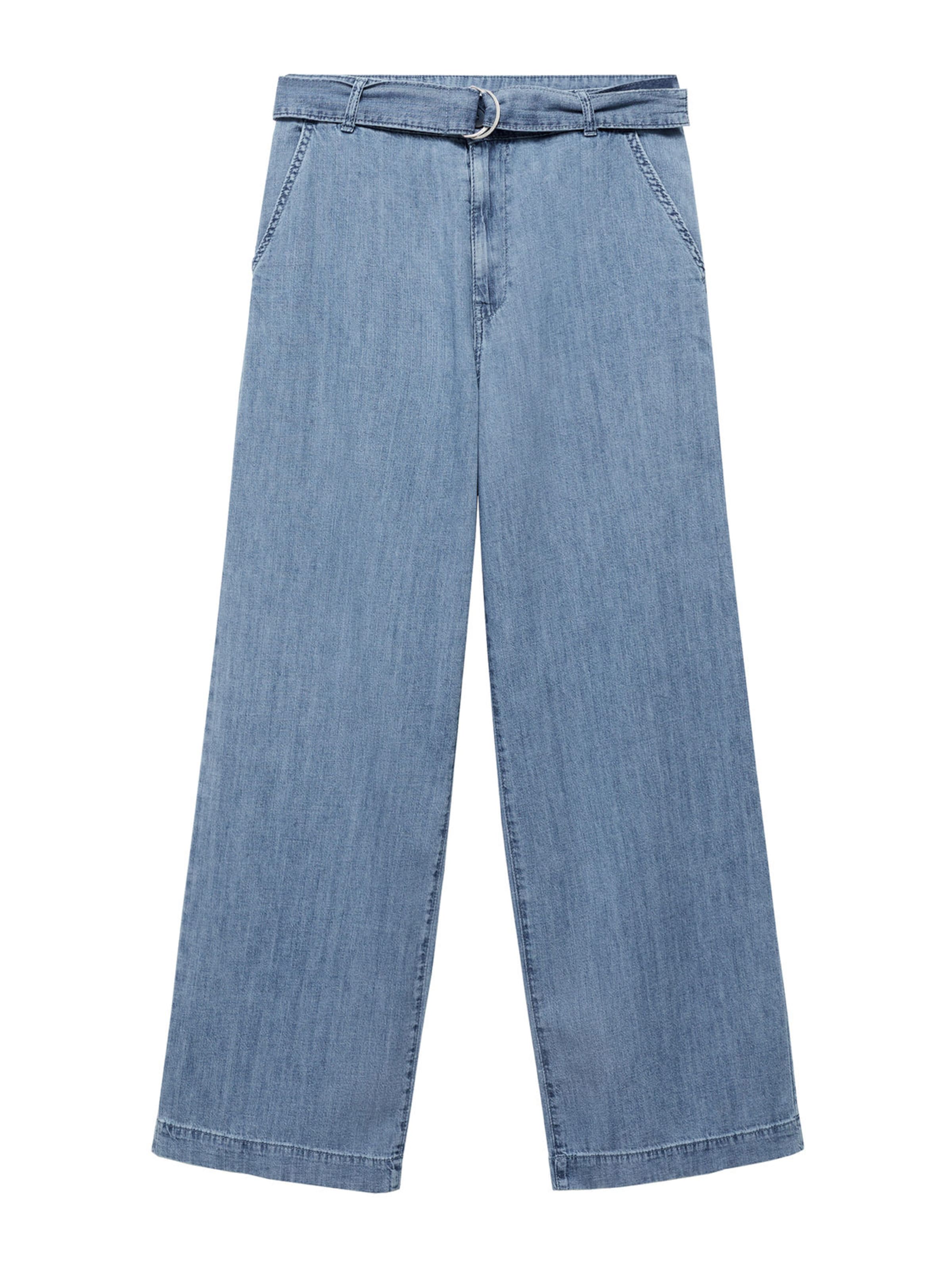 MANGO Loosefit Džíny 'Lea' – modrá: přední strana