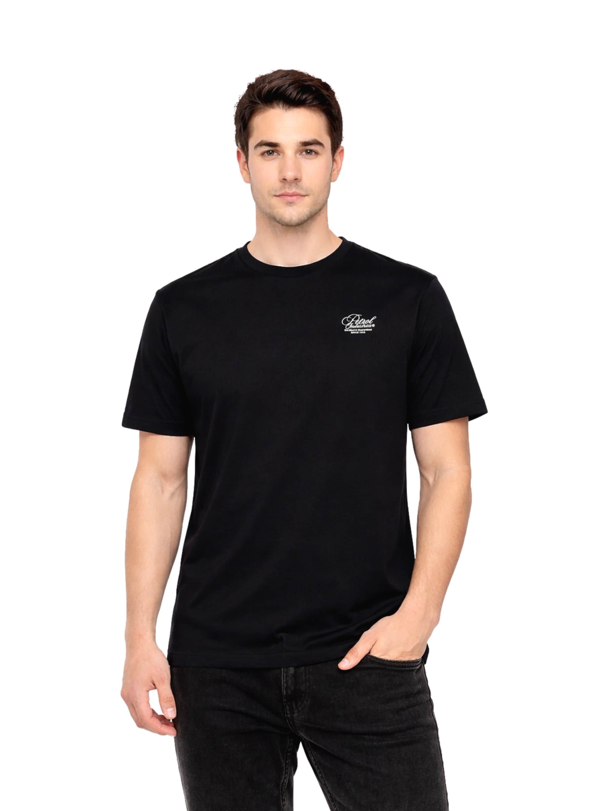 T-Shirt Petrol Industries en noir : devant