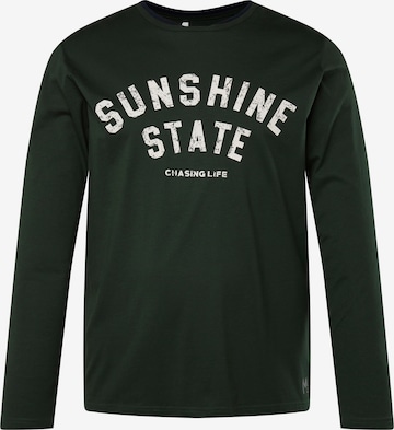 Men Plus Shirt in Zwart: voorkant