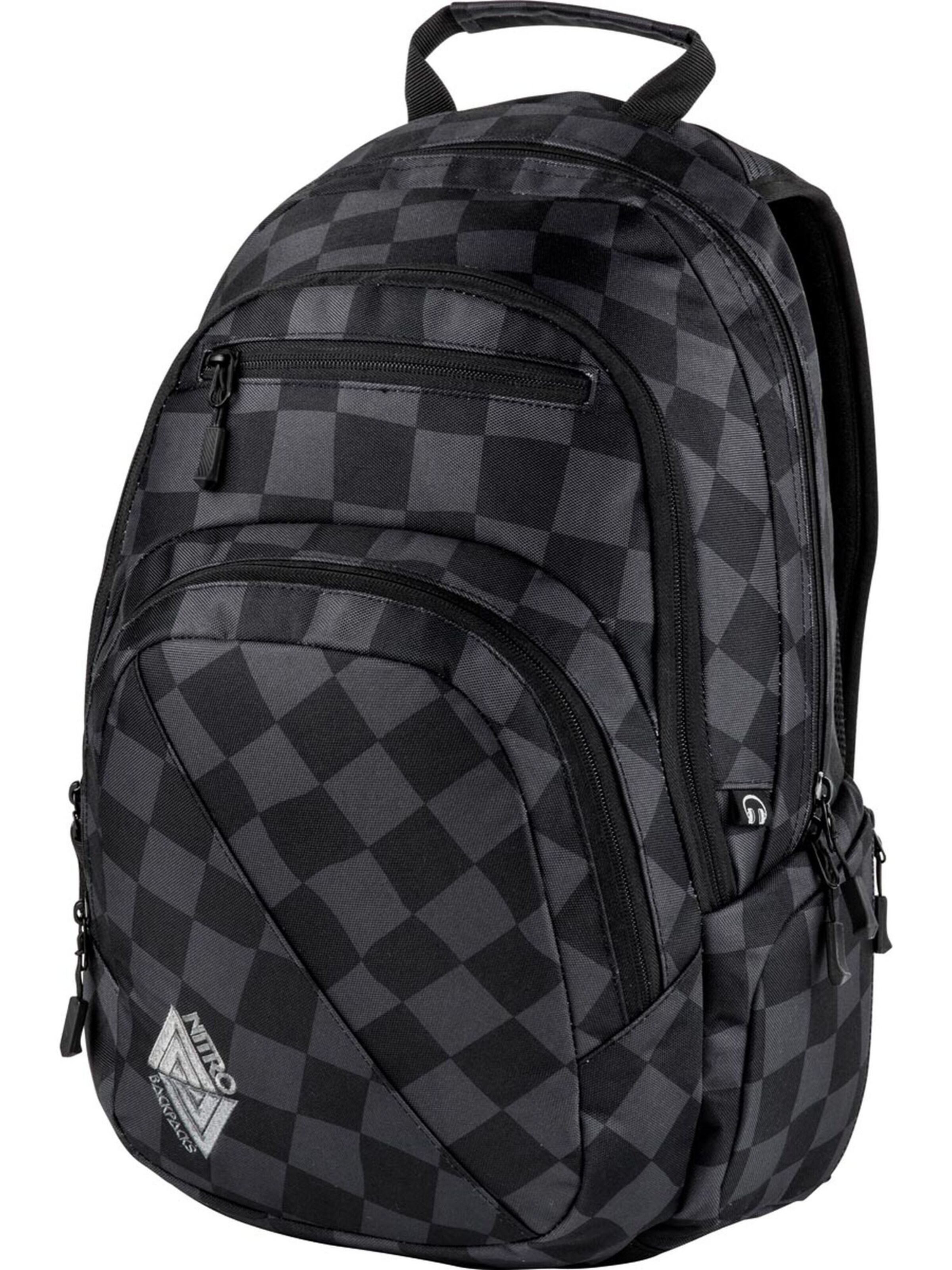 NitroBags Rugzak in Zwart: voorkant