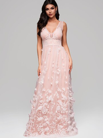 Ombre Evening dress in Pink