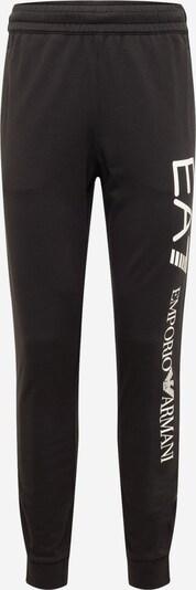 EA7 Emporio Armani Pantalon en noir / blanc, Vue avec produit