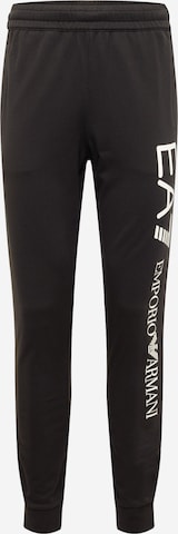 EA7 Emporio Armani Tapered Hose in Schwarz: predná strana