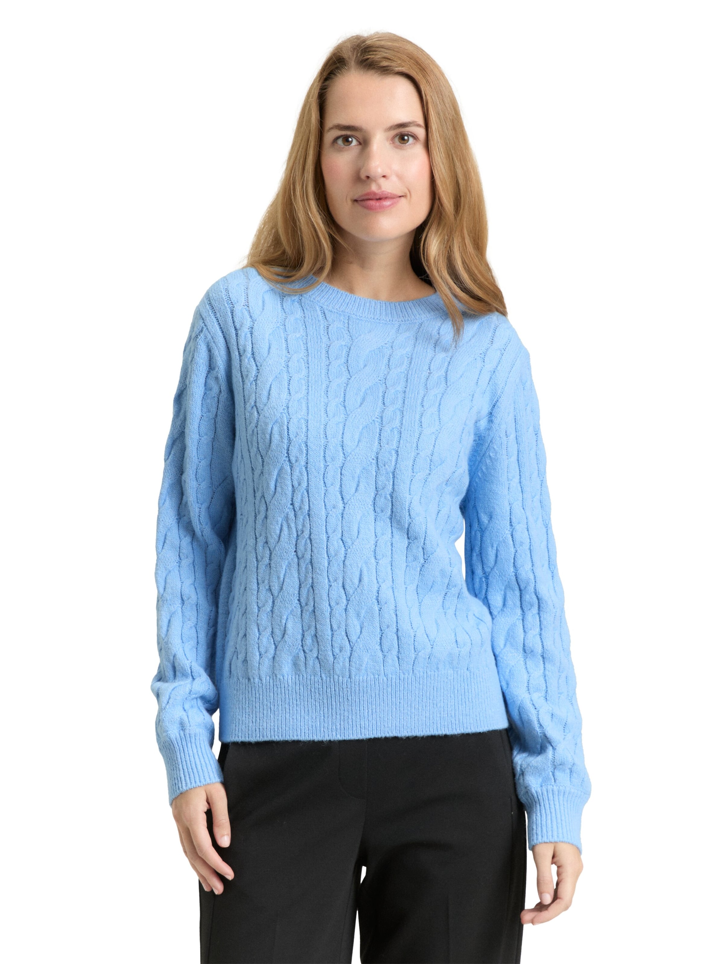 TOM TAILOR Πουλόβερ σε μπλε: μπροστά