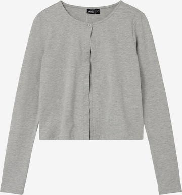 NAME IT Knit Cardigan in Grey: front