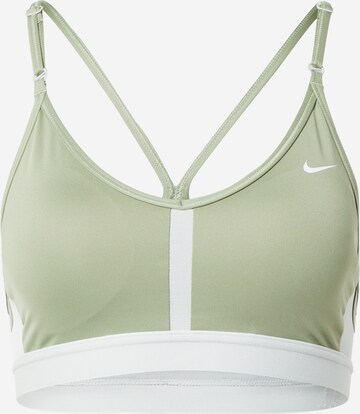 Soutien-gorge de sport NIKE en vert : devant