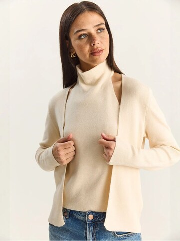 Bianco Lucci - Blusa 'Blusen' em bege